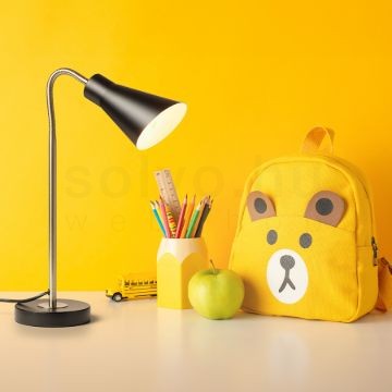 ANIKA asztali lámpa matt fekete matt nikkel 230V LED E27 15W