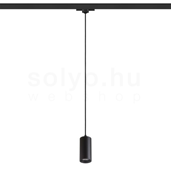 BELENOS háromfázisú áramkörös sínre függö lámpa fekete  230V LED GU10 9W