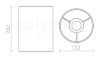 RON 15/20 lámpabúra  Polycotton fekete/fehér PVC  max. 28W