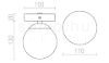 BOLLY mennyezeti lámpa  króm 230V LED 6W IP44  3000K