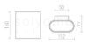 TETE LED II fali lámpa fehér 230V/700mA LED 2x3W 3000K