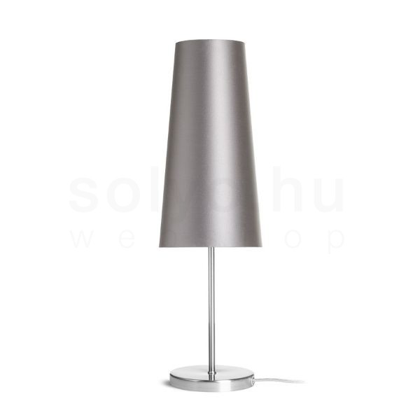 NYC/CONNY 15/30 asztali lámpa  Monaco galamb szürke/ezüst PVC/nikkel 230V LED E27 11W