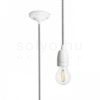 FABIO függesztő készlet fekete/fehér porcelán 230V LED E27 15W