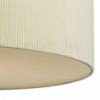 LALO 40 függő lámpa krémfehér matt nikkel 230V LED E27 3x15W