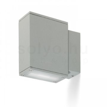 DIXIE 4x12 fali lámpa ezüstszürke 230V/700mA LED 2x3W 48° IP54 3000K