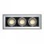 AIXLIGHT MOD 3 GU10 süllyesztett lámpa ezüstszürke 230V GU10 3x50W