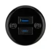 Elegáns fekete porcelán USB csatlakozó loft és vintage enteriőrökbe