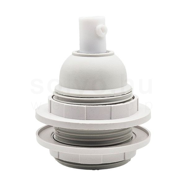 Búratartó gyűrűs fehér bakelit foglalat 250V 4A