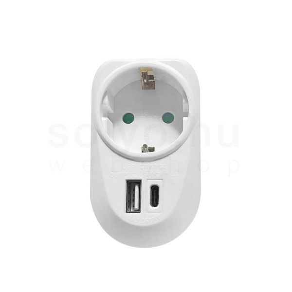 Technik Professional Elosztó Fali 1 utas + USB-A+C 16A